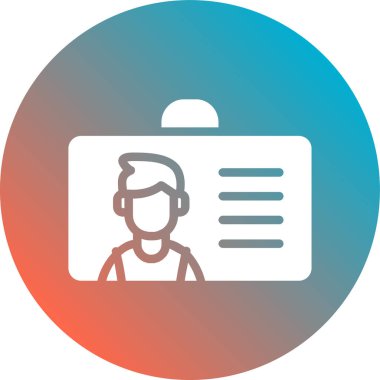 Kimlik kartı. Basit resimleme