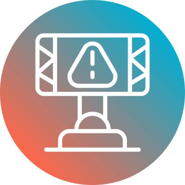 Bir bilgisayar simgesinin vektör illüstrasyonu