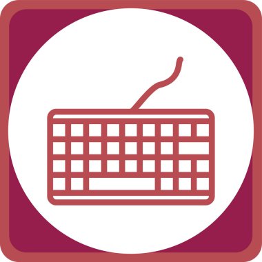 Klavye modern simgesinin vektör illüstrasyonu