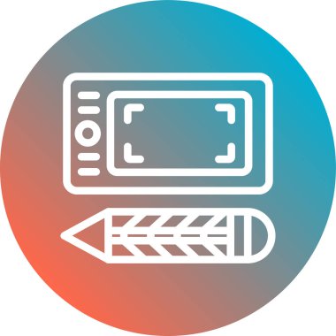 Uygulama ve mobil için eşsiz vektör simgesi