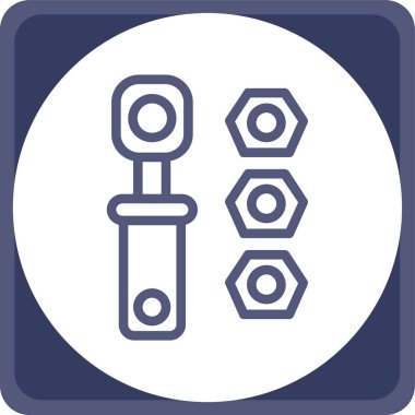 Modern oto tamir simgesinin vektör illüstrasyonu