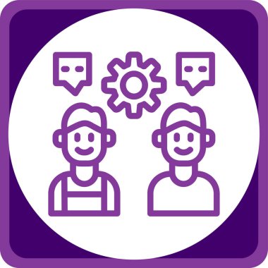 İnsanlar. Web simgesi vektör illüstrasyonu