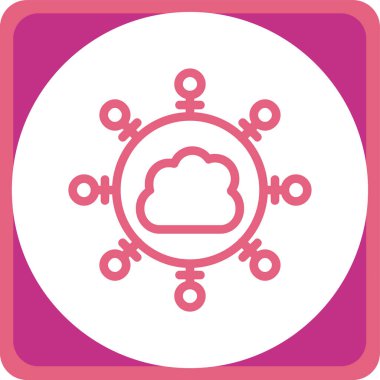 Bulut hesaplama. Web simgesi