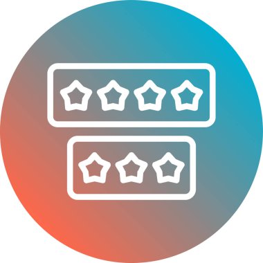 haplar düz yuvarlanmış vektör simgesi