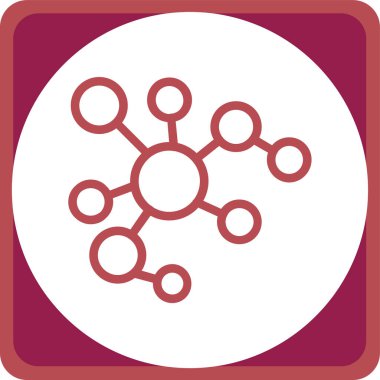 şebeke. Web simgesi basit illüstrasyon