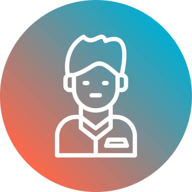 İnsan simgesinin vektör illüstrasyonu