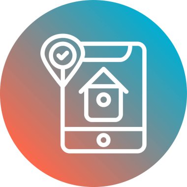 Vektör ev web simgesi