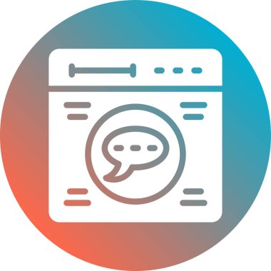 Soyut arkaplanda izole edilmiş metin simgesine sahip konuşma balonu