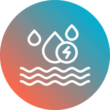 su damlası ikon vektör illüstrasyonu