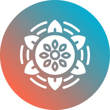 Bir çiçeğin vektör illüstrasyonu