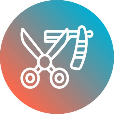 Modern oto tamir simgesinin vektör illüstrasyonu