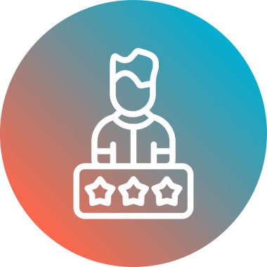 Vektör Adam Simgesi illüstrasyonu