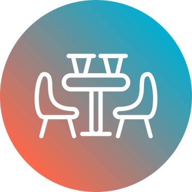 koltuk simgesi vektör illüstrasyonu