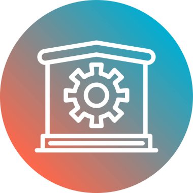 seo modern simgesinin vektör illüstrasyonu