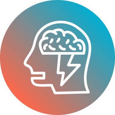 İnsan beyin vektör simgesi