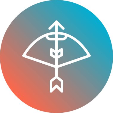 Bir bayrak simgesinin vektör illüstrasyonu