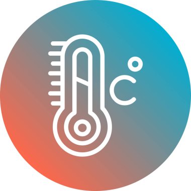 sıcaklık simgesi vektör illüstrasyonu