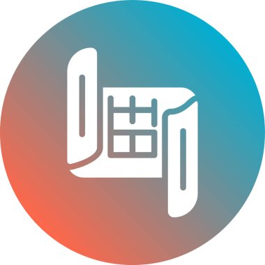 ofis simgesi, vektör illüstrasyonu