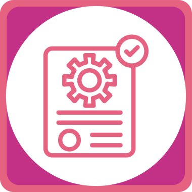 Ayarlar. Web simgesi basit illüstrasyon