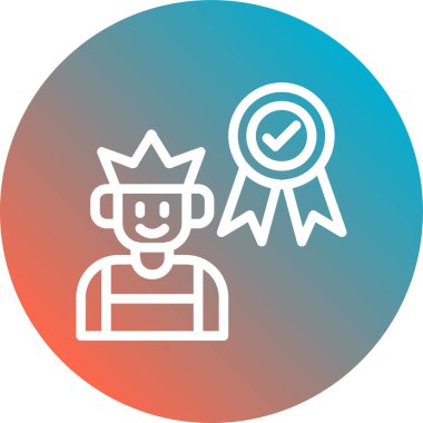 ödül rozeti simgesi modada izole edilmiş arkaplan