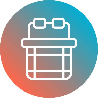 Çanta. Web simgesi basit illüstrasyon