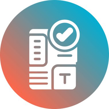 Basit biçim izole edilmiş arkaplandaki simgeyi kontrol et