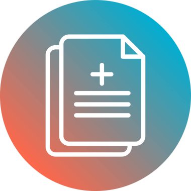 belge simgesi vektör illüstrasyonu