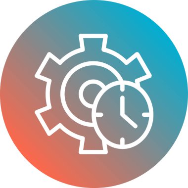 dişli simgesi vektör illüstrasyonu