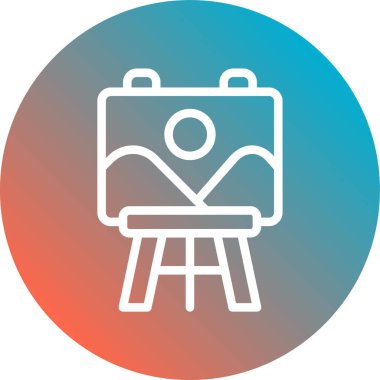 fotoğraf galerisi vektör illüstrasyonu