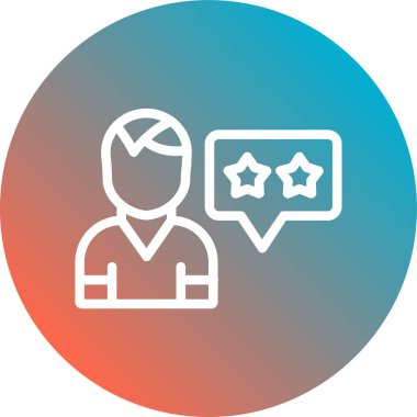 derecelendirme düz simgesi, vektör, illüstrasyon