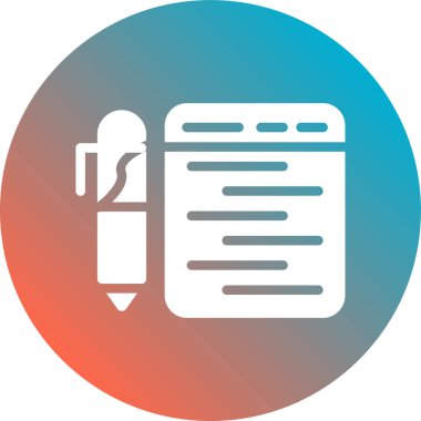 Kalem. Web simgesi basit tasarım