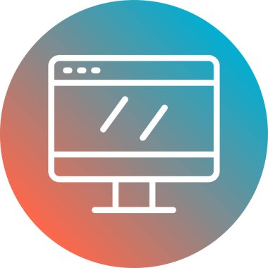 Web simgesi, bilginin vektör illüstrasyonu