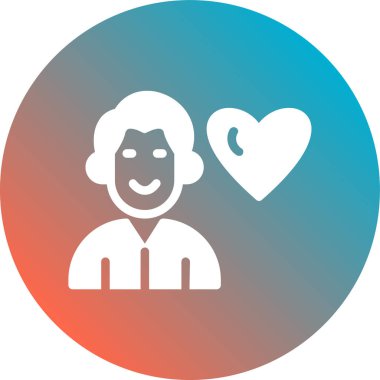 Sevgililer Günü ikonu, vektör illüstrasyon tasarımı