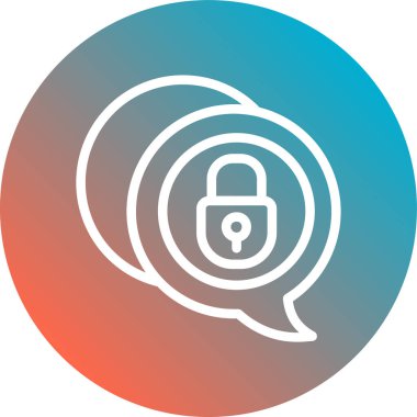 Kilit simgesinin vektör illüstrasyonu