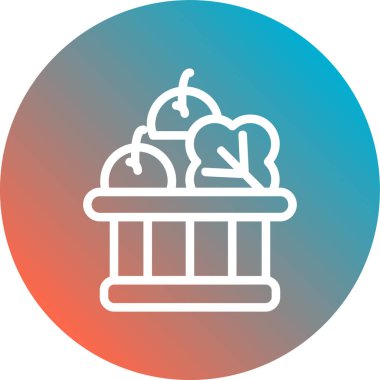 Kek. Web simgesi basit tasarım