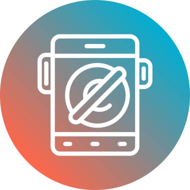 Modern simgelerin hiçbirinin vektör çizimi