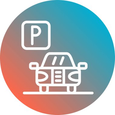 Taksiyle. Web simgesi basit illüstrasyon