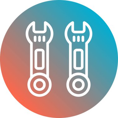 İngiliz anahtarının vektör çizimi