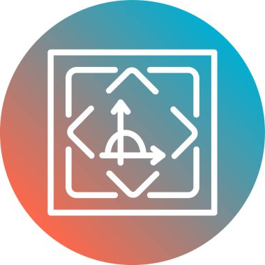 Modern simge navigasyon eksikliğinin vektör illüstrasyonu.