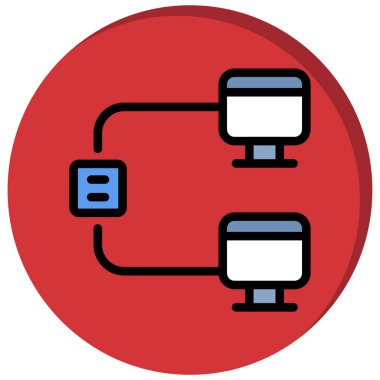 şebeke. Web simgesi basit illüstrasyon