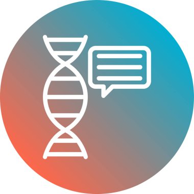 DNA simgesi vektör illüstrasyonu