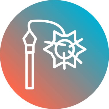 Bahçe simgesinin vektör illüstrasyonu