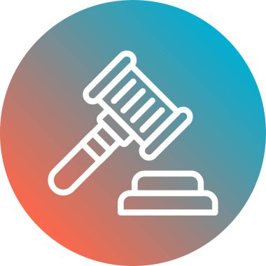 Hukuk ve adalet ikonunun vektör illüstrasyonu. Hukuk ve adalet sembolü. Ağ.