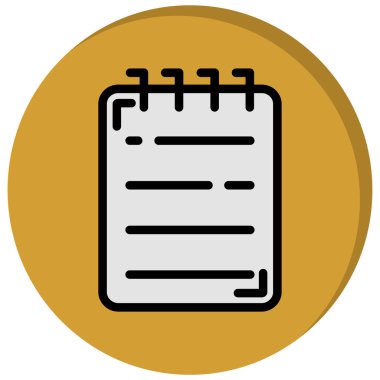 Bir kitap simgesinin vektör illüstrasyonu