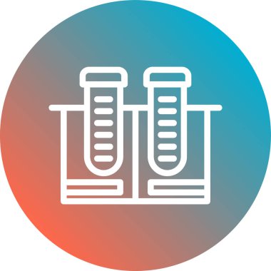 test tüpleri simge vektör illüstrasyonu