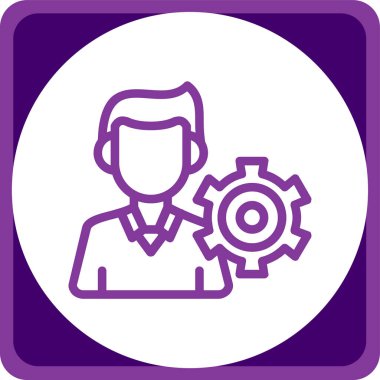 Teçhizat Web simgesi basit illüstrasyon