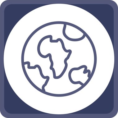 Küresel simge vektör illüstrasyonu