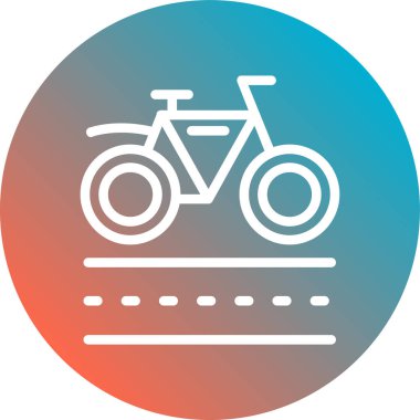 bisiklet vektörü simgesi modern basit vektör illüstrasyonu