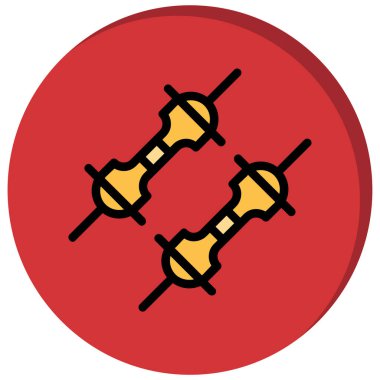 Vektör illüstrasyonu, a 'nın çizgi film simgesi