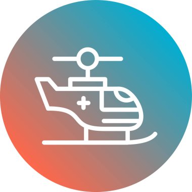 Ambulans modern simge vektör illüstrasyonu